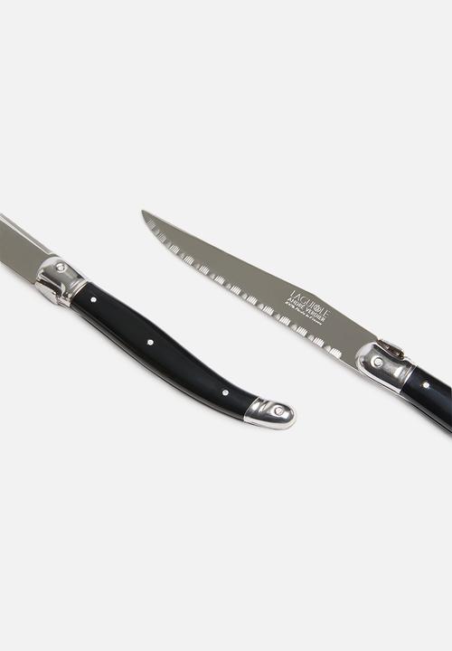 André Verdier - 6pce steak knife set - black