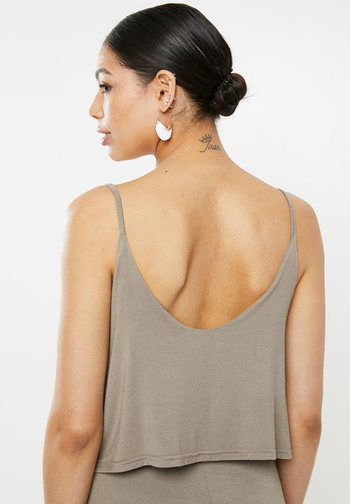 Missguided - Overlay maxi dress - brown
