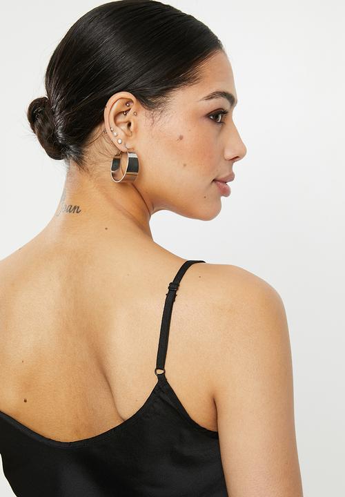 Missguided - Eyelash lace trim cami top - black