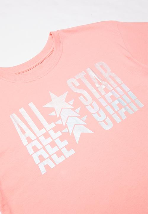 Converse - Converse girls All Star metal boxy tee - pink