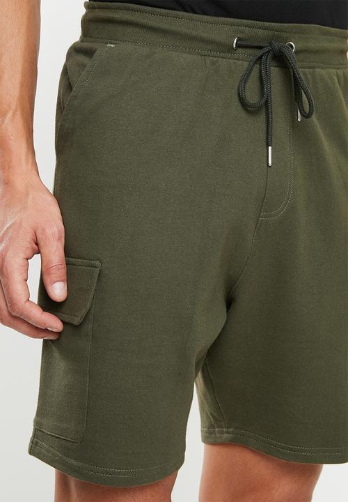 Superbalist - Utility sweat shorts - green