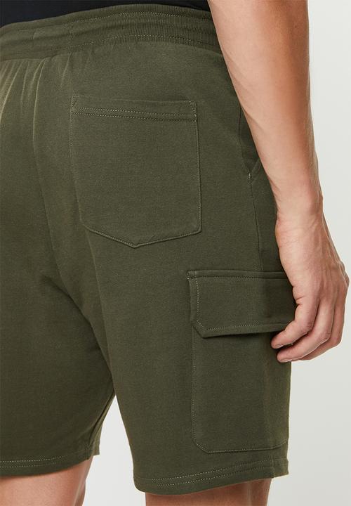 Superbalist - Utility sweat shorts - green