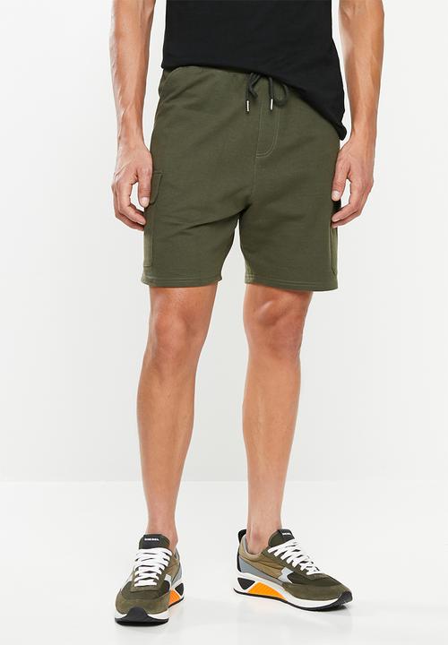 Superbalist - Utility sweat shorts - green