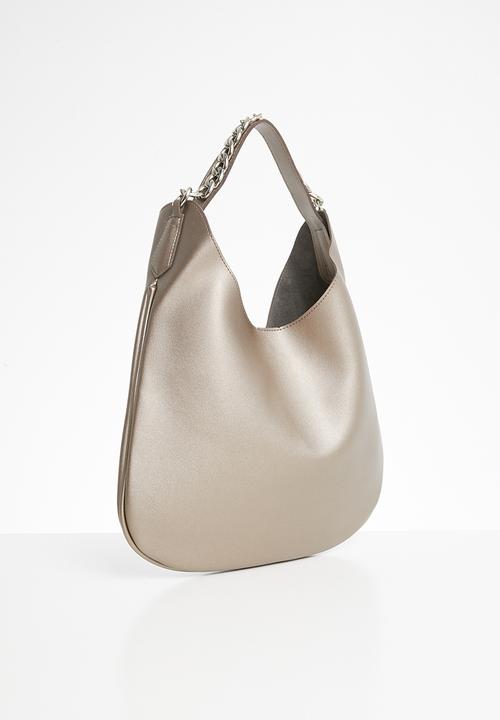 STYLE REPUBLIC - Metal chain shoulder bag - brown