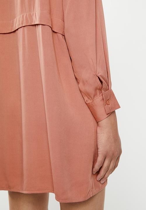 Missguided - Utility shirt dress - pink