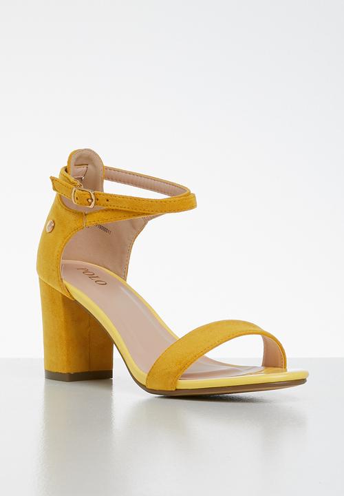 POLO - Morgan ankle strap sandal - yellow