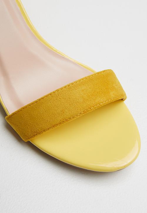 POLO - Morgan ankle strap sandal - yellow