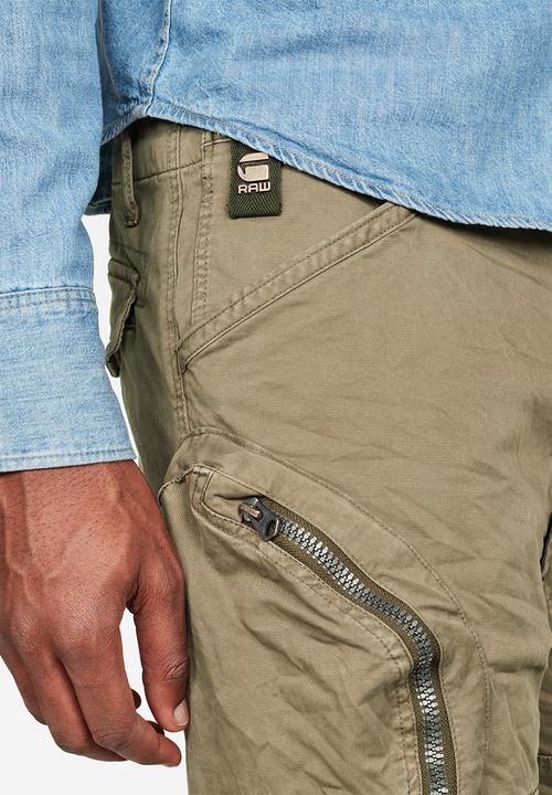 G-STAR - Rovic 3D airforce relaxed pants - khaki