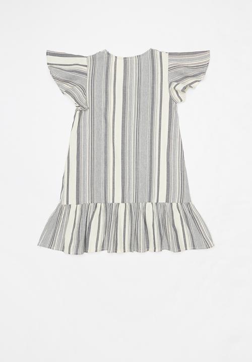 Cotton On - Lola short sleeve - grey & white