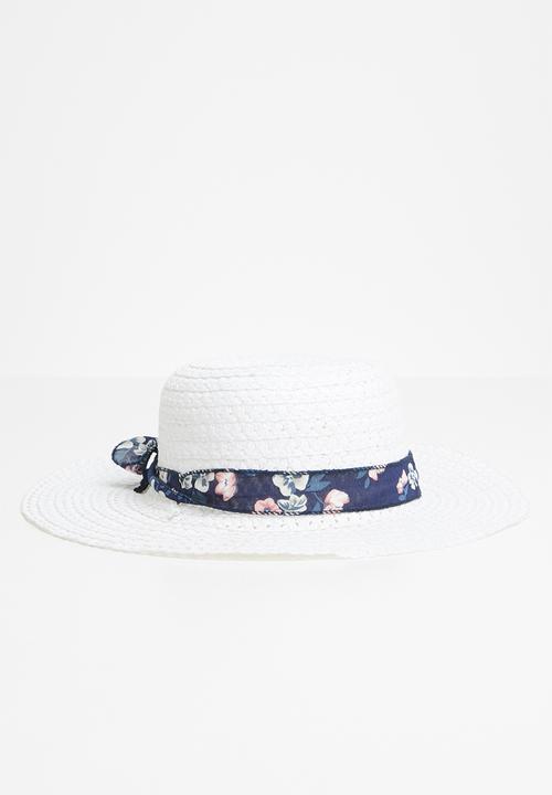 Pop Candy - Straw hat - white