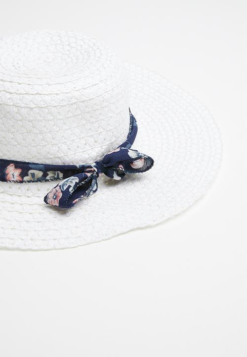 Pop Candy - Straw hat - white