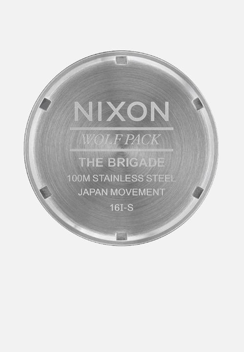 Nixon - Brigade leather - cream & grey
