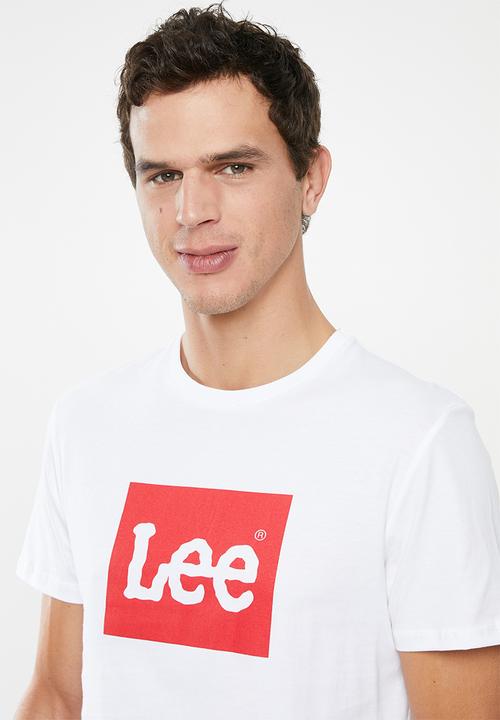 Lee  - Chest logo tee - white