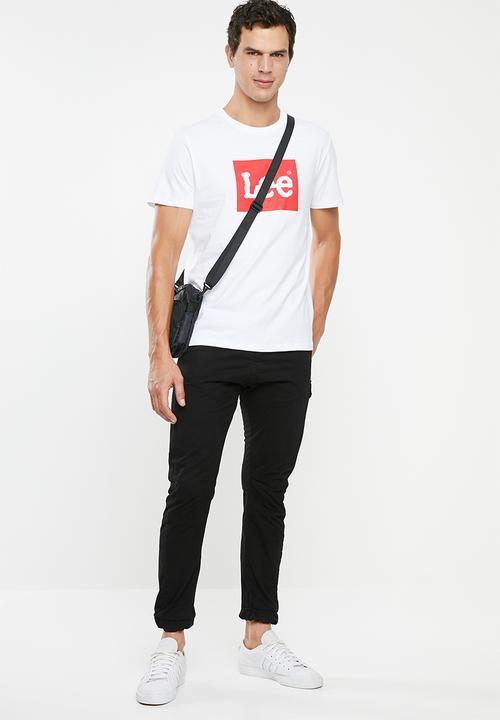 Lee  - Chest logo tee - white