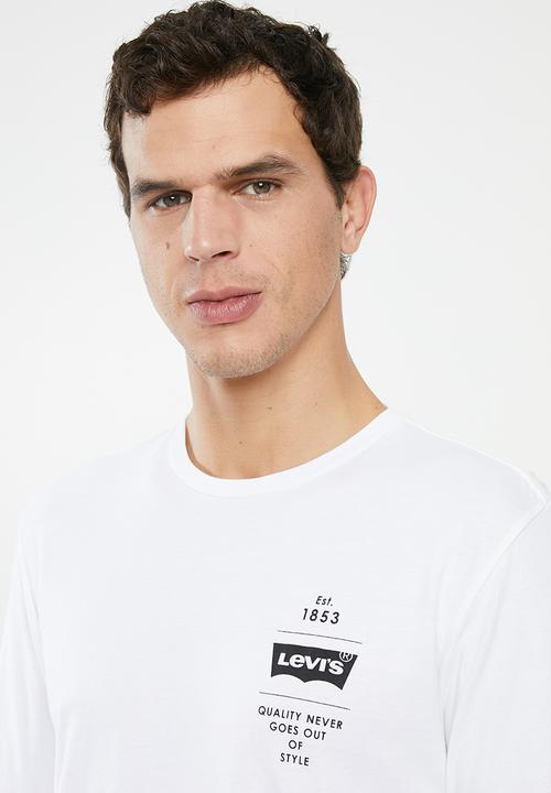 Levi’s® - Standard graphic long sleeve tee - white