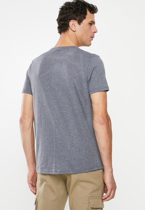 Lee  - Classic logo tee - grey