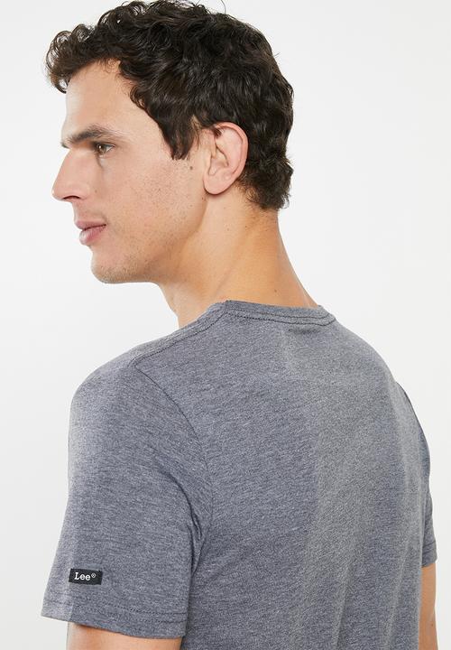 Lee  - Classic logo tee - grey