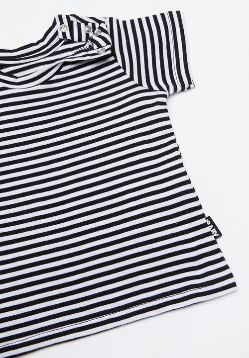 Cotton On - Jamie short sleeve tee - black & white