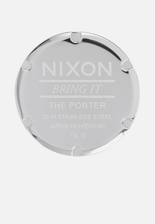 Nixon - Porter leather - blue & black