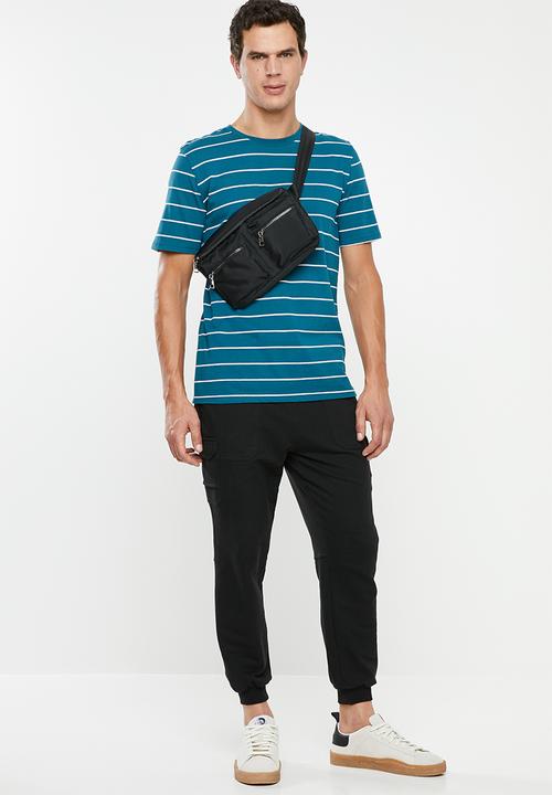 Superbalist - Tapered utility sweatpants - black