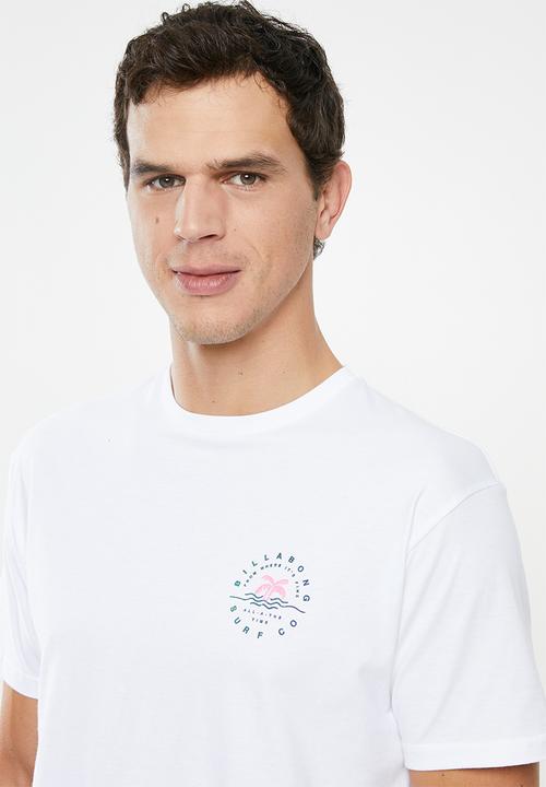 Billabong  - Where it's fine short sleeve tee - white
