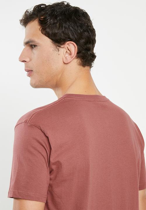Billabong  - Die cut short sleeve tee - burgundy
