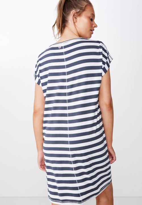Cotton On - Sleep recovery cap sleeve night  - navy & white 