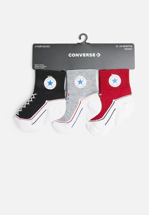 Converse - Converse infant striated 3 pack - multi