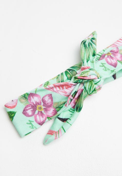 UP Baby - Soft jersey hairband - green