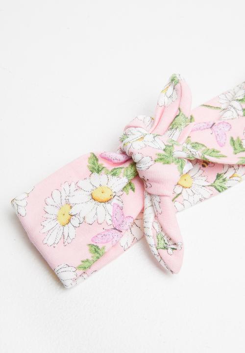 UP Baby - Soft jersey hairband - pink