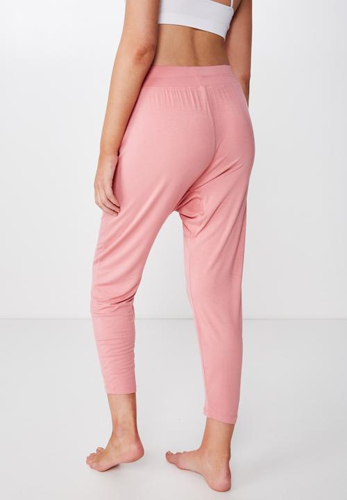 Cotton On - Sleep recovery drop crotch pant  - pink
