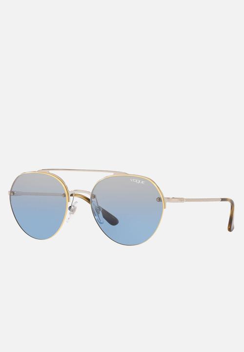 Vogue Eyewear - Vogue light blue mirror silver grad - silver