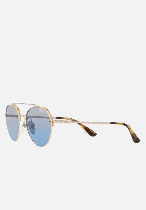 Vogue Eyewear - Vogue light blue mirror silver grad - silver