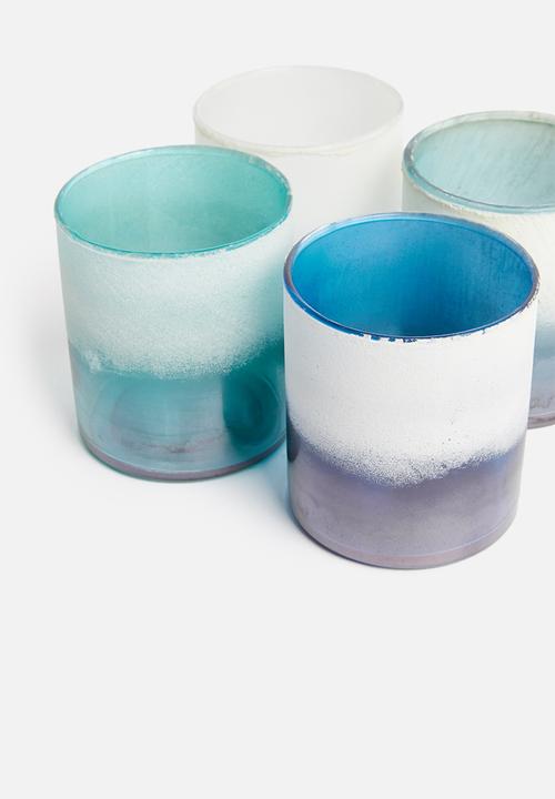 Sixth Floor - Hurricane tealight holder set - multi