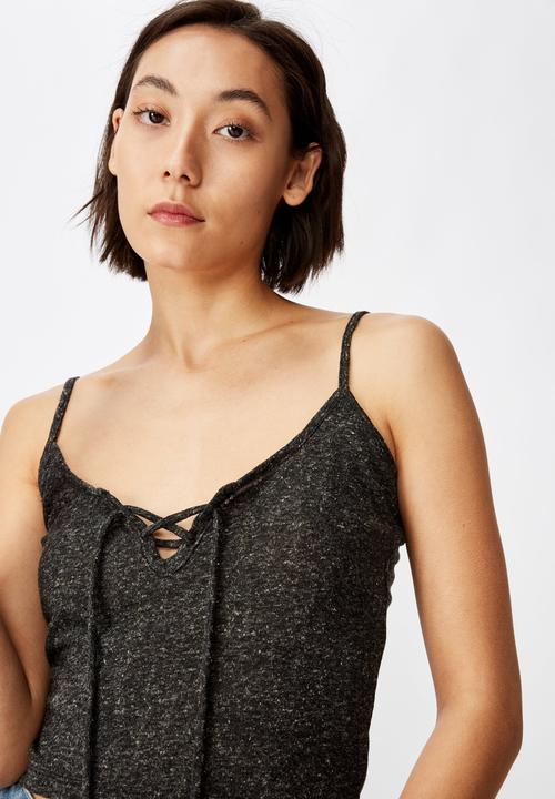 Factorie - Tie up singlet - black
