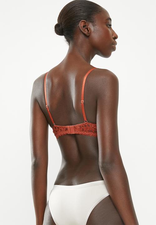 Cotton On - Audrey 1/2 cup demi contour bra - orange