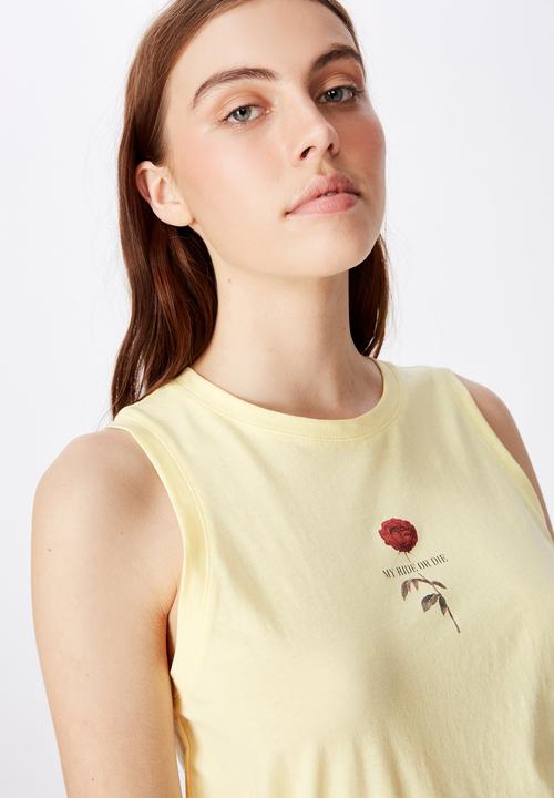 Factorie - Graphic tank - yellow