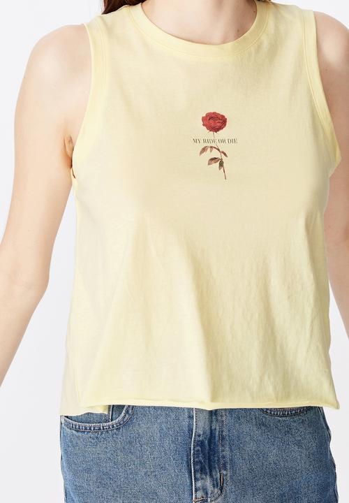 Factorie - Graphic tank - yellow