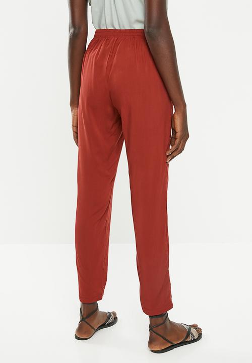 Superbalist - Woven joggers - red