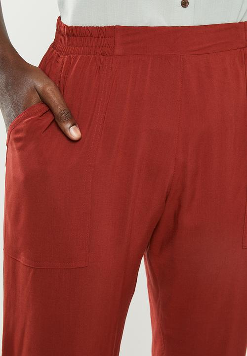 Superbalist - Woven joggers - red