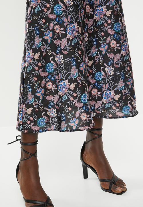 Superbalist - Printed floral midi slip skirt - multi