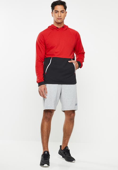 New Balance  - Mens  long sleeve hoodie - red