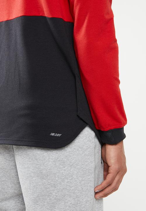 New Balance  - Mens  long sleeve hoodie - red