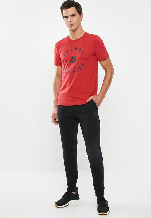 Reebok - Mens graphic short sleeve tee - red