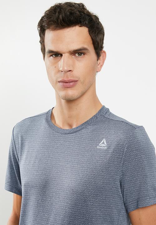 Reebok - Mens melange regular fit tech top - navy