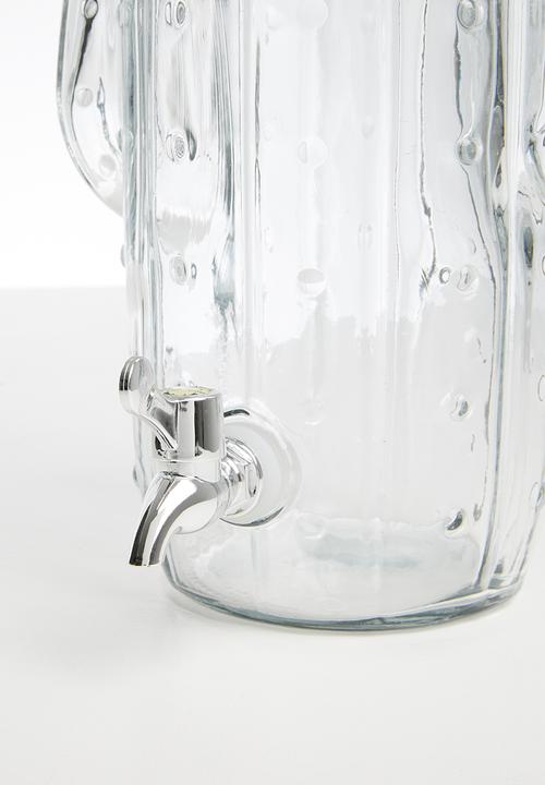 Excellent Houseware - Glass cactus dispenser 4l - clear