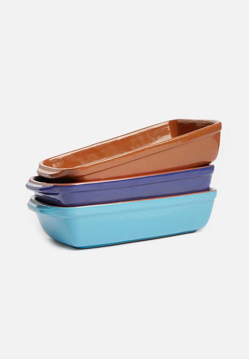 Excellent Houseware - Stoneware dish - terracotta