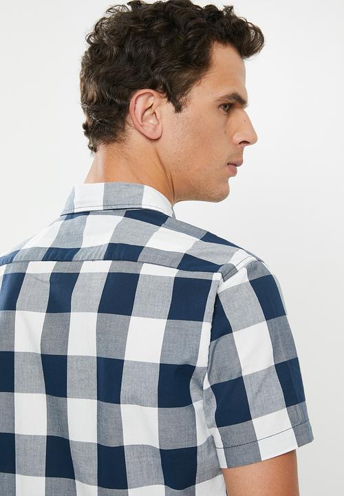 Levi’s® - Classic one pocket short sleeve shirt - blue & white