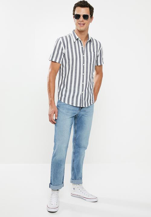Levi’s® - Short sleeve classic one pocket shirt - grey & white