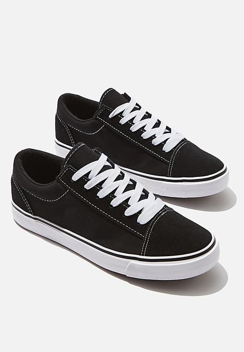 Cotton On - Joey toe cap low rise - black